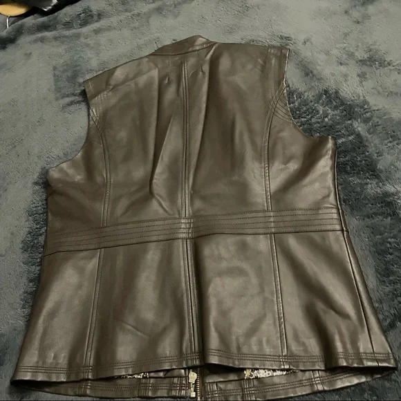 Denver Hayes best dark brown large faux leather - Picture 2 of 7